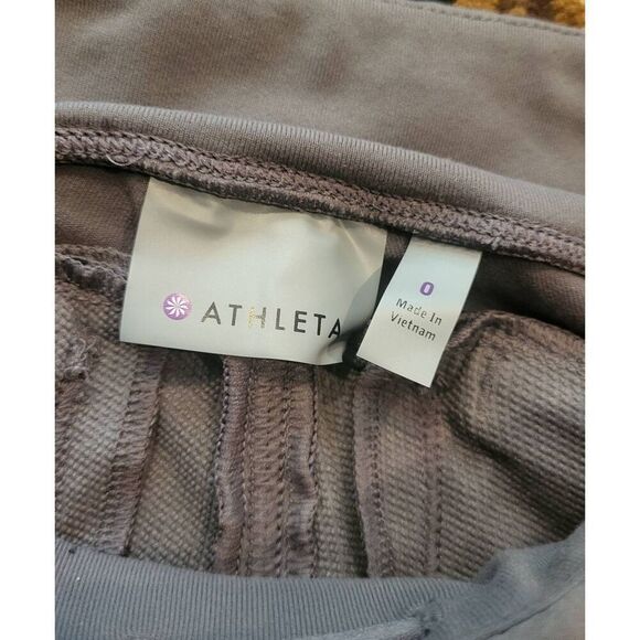 Athleta Leggings Women's 0 Grey Hybrid Summiter Tight Hiking Trail Zip Pockets - Picture 4 of 5